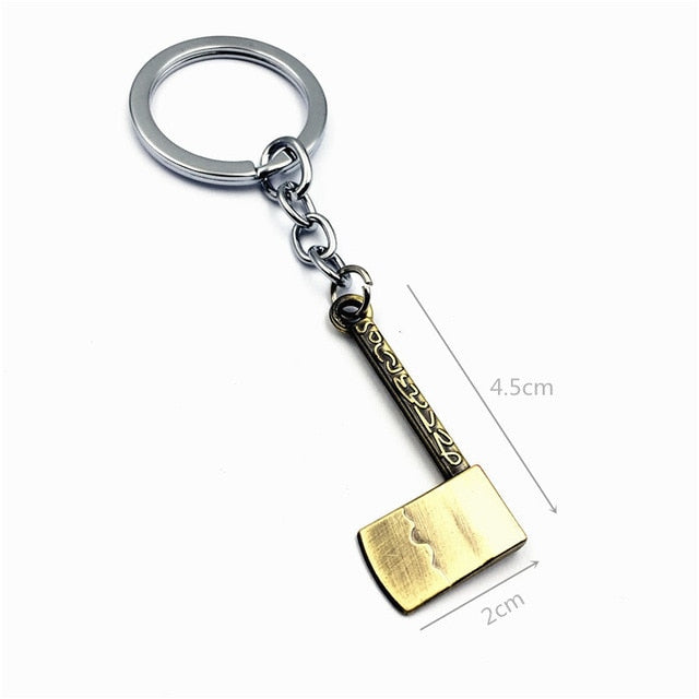 Domineering Fantasy Axe Model Keyring Keychain