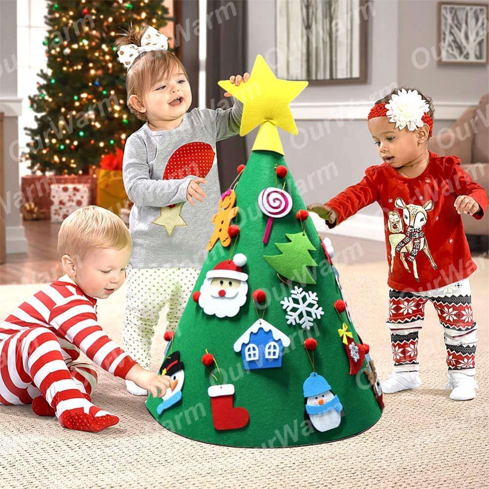 3D DIY Felt Toddler Christmas Tree