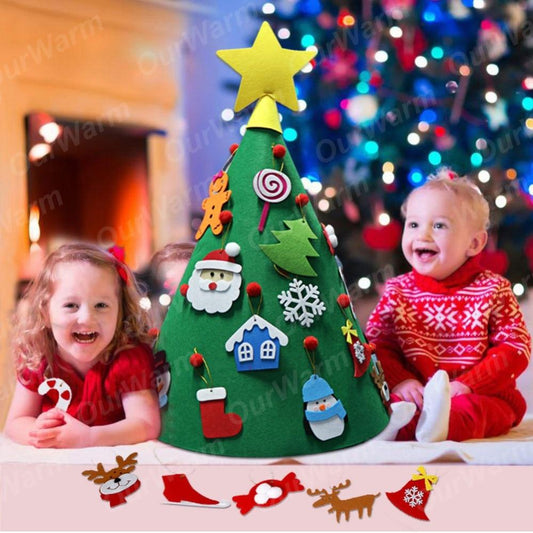 3D DIY Felt Toddler Christmas Tree